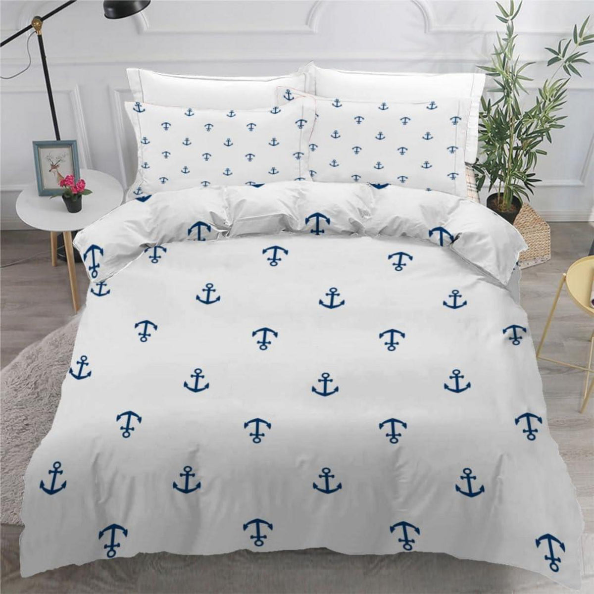 Anker 3teilig Bettwäsche Set 220x240 cm Mikrofaser