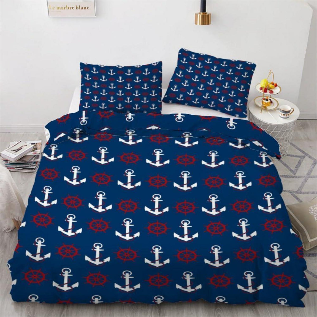 Anker 3teilig Bettwäsche-Set 220x240 cm Mikrofaser