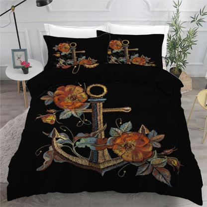Anker 3teilig Bettwäsche Set 220x240 cm Mikrofaser