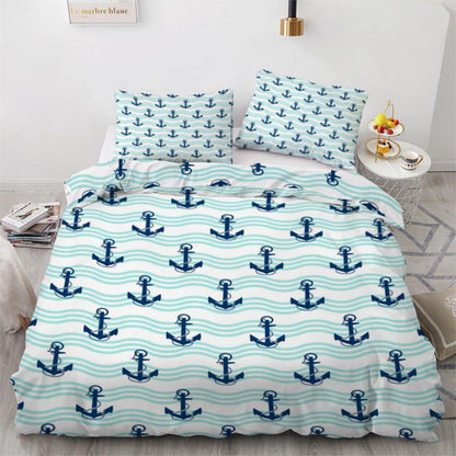 Anker 3teilig Bettwäsche Set 220x240 cm Mikrofaser