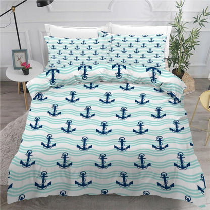 Anker 3teilig Bettwäsche Set 220x240 cm Mikrofaser