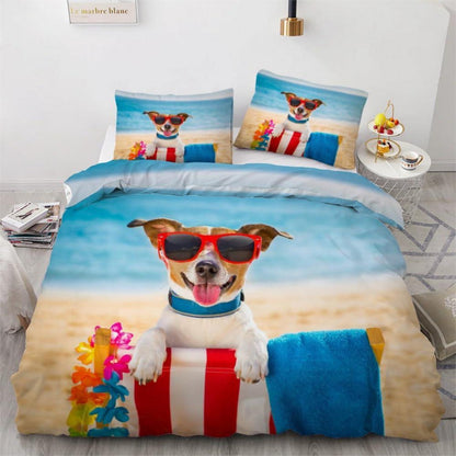 Jack Russell Terrier Bettwäsche-Set 135x200 cm, 4-teilig
