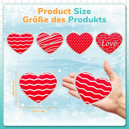 4er Set Herzförmige Taschenwärmer für Kinder und Erwachsene