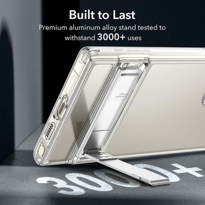Galaxy S24 Ultra Hülle mit Ständer, Militärschutz, Klar