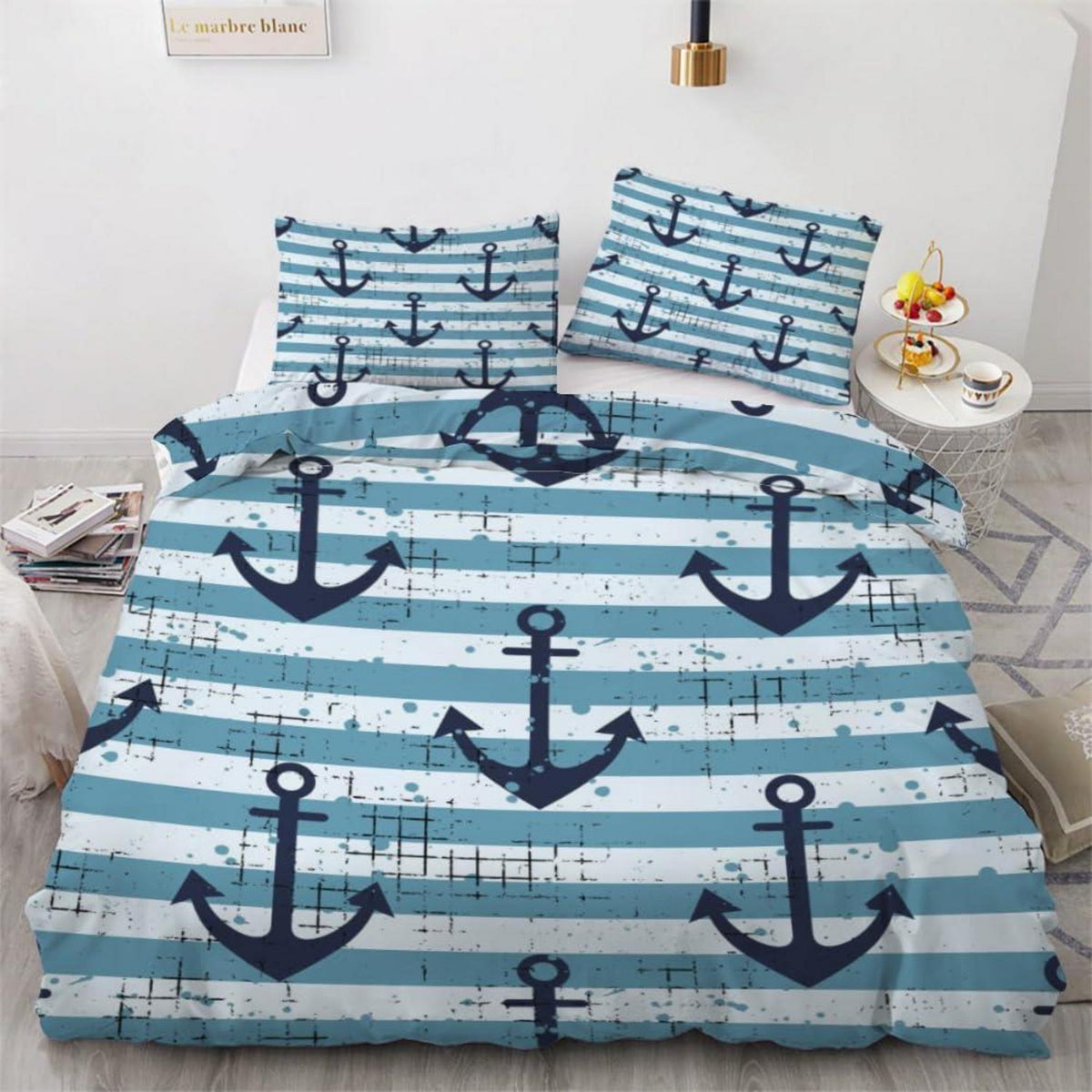 Anker 3teilig Bettwäsche-Set 220x240 cm Mikrofaser