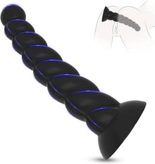 Analplug Schwarz Silikon Saugnapf Dildo Analdildo Set