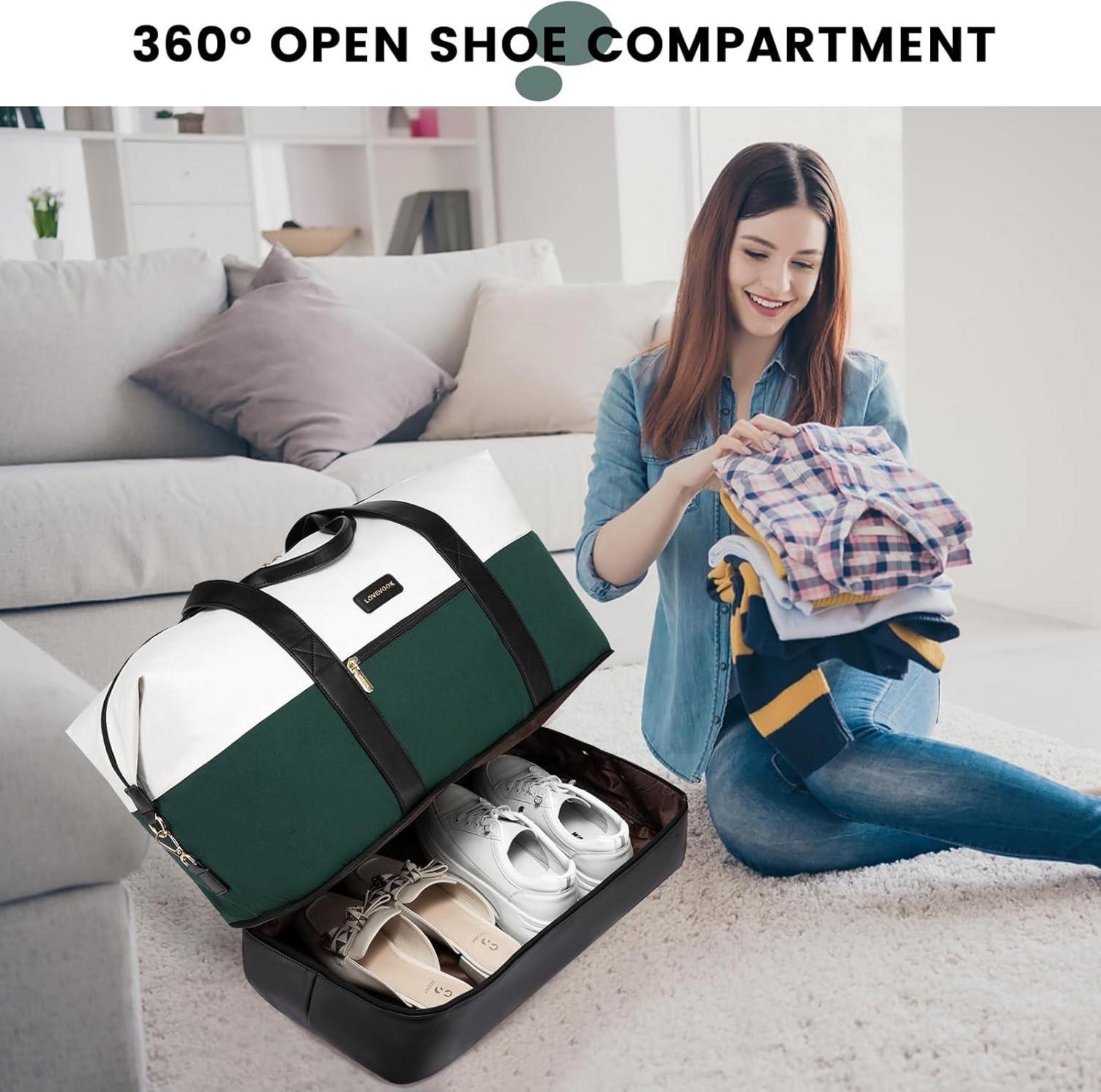 Reisetasche Damen Sporttasche Weekender Handgepäck Tasche Flugzeug