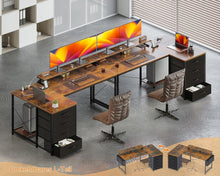ODK Schreibtisch L Form 160x80x84.7cm mit 4 Schubladen USB