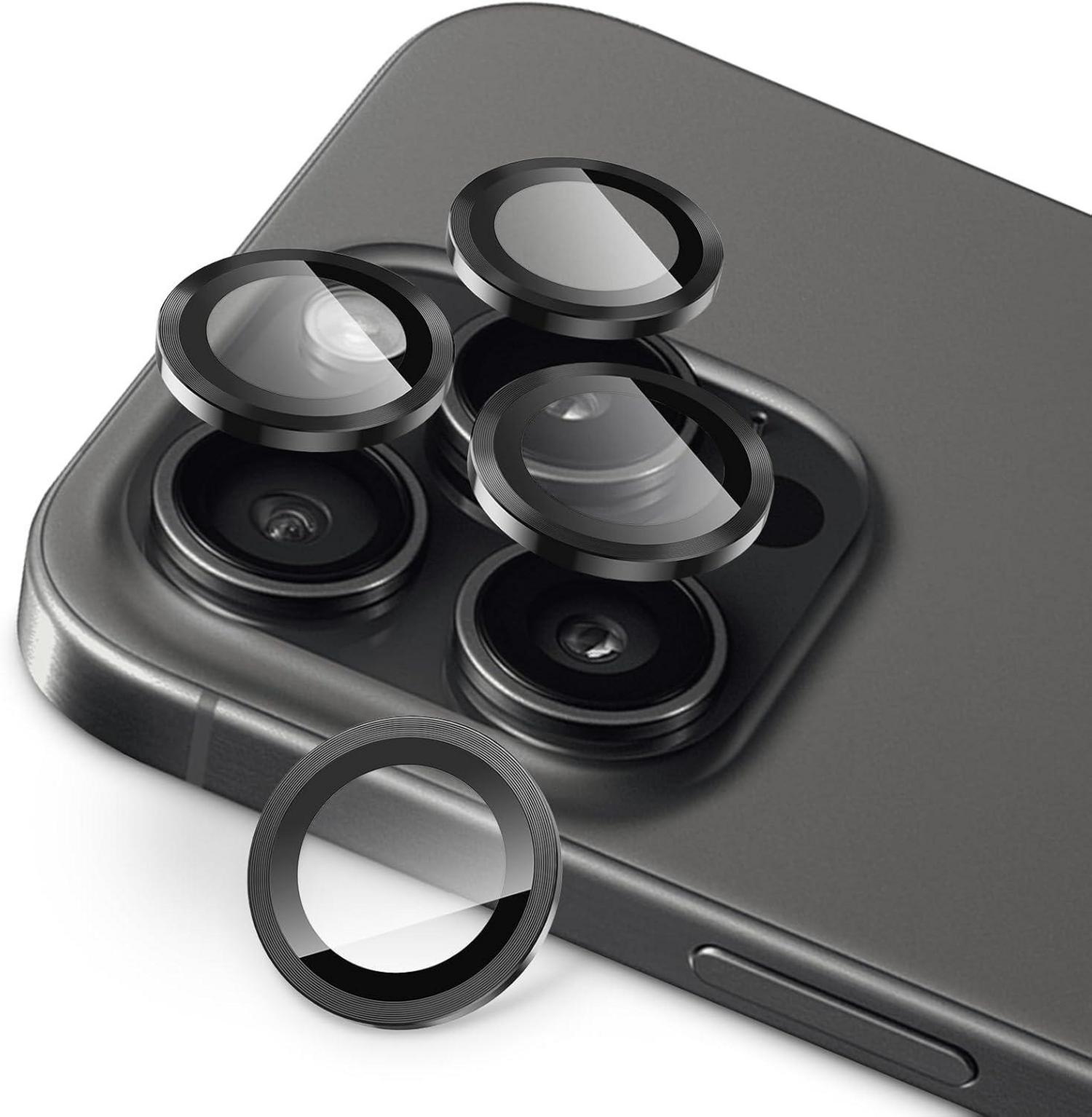 Kameraschutzglas 4 Stück 9H Härte für iPhone 15 Pro Max