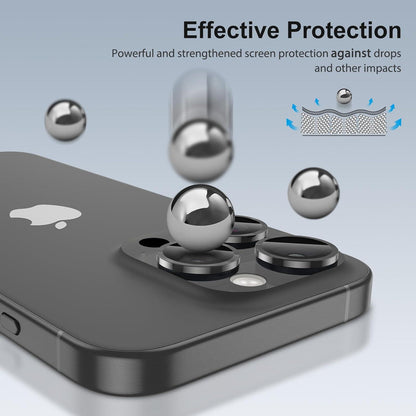 iPhone 15 Pro Max Kameraschutz 4 Stück 9H Härte Panzerglas Anti-Kratzer