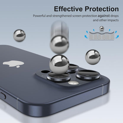 4er SPARIN Kameraschutz für iPhone 15 Pro Max, Panzerglas 9H Ultra-Klar