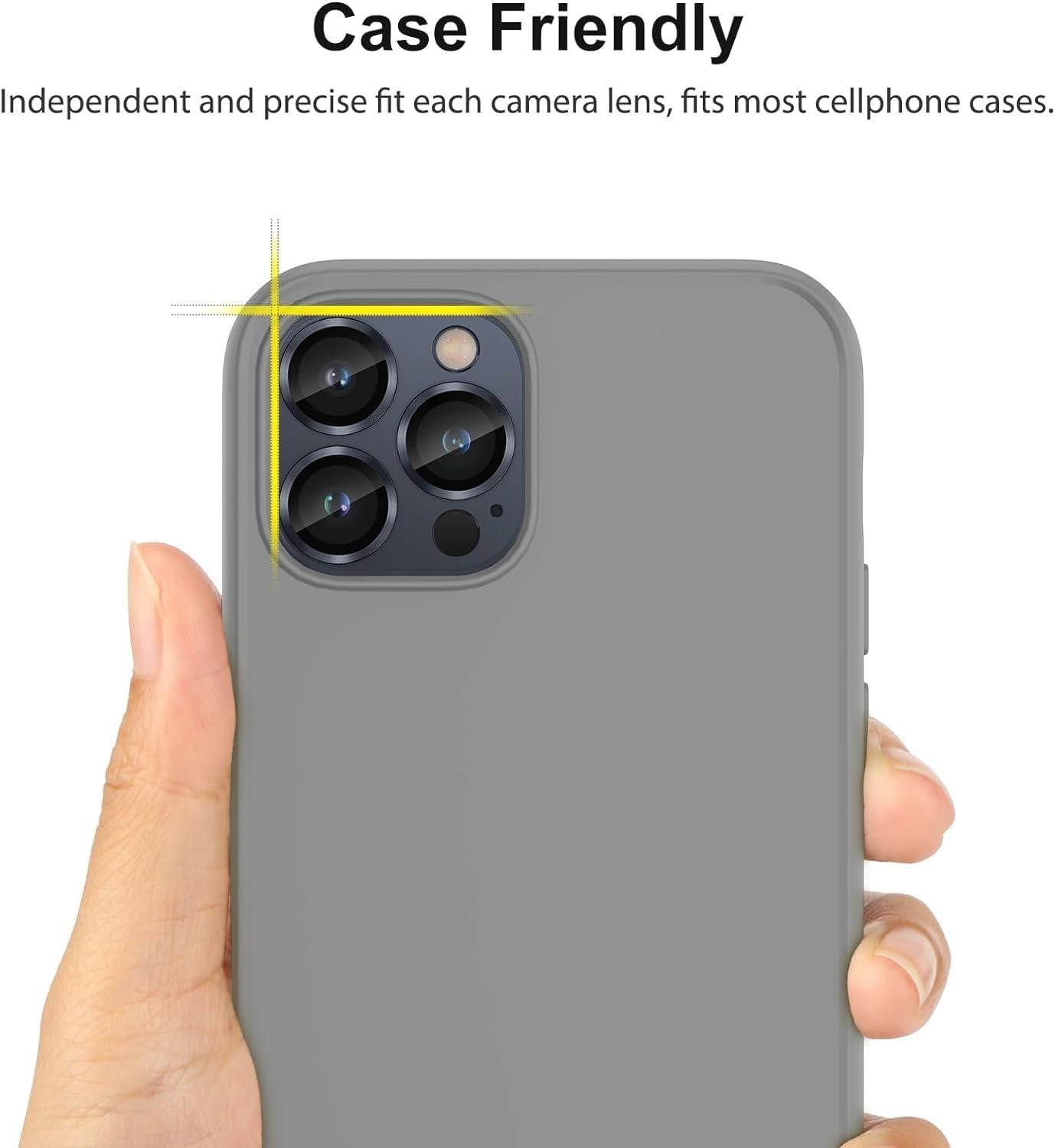 SPARIN Kameraschutz für iPhone 15 Pro/Pro Max, 9H Panzerglas, Ultra-Klar, Anti-Kratzer