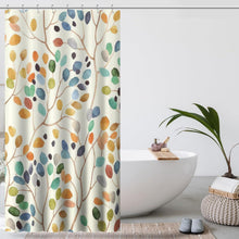 Duschvorhang Blumenmuster wasserabweisend 120cm x 200cm