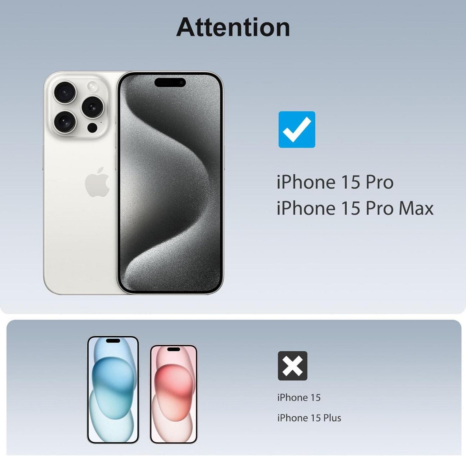 Kameraschutz aus 9H Panzerglas für iPhone 15 Pro/max (4