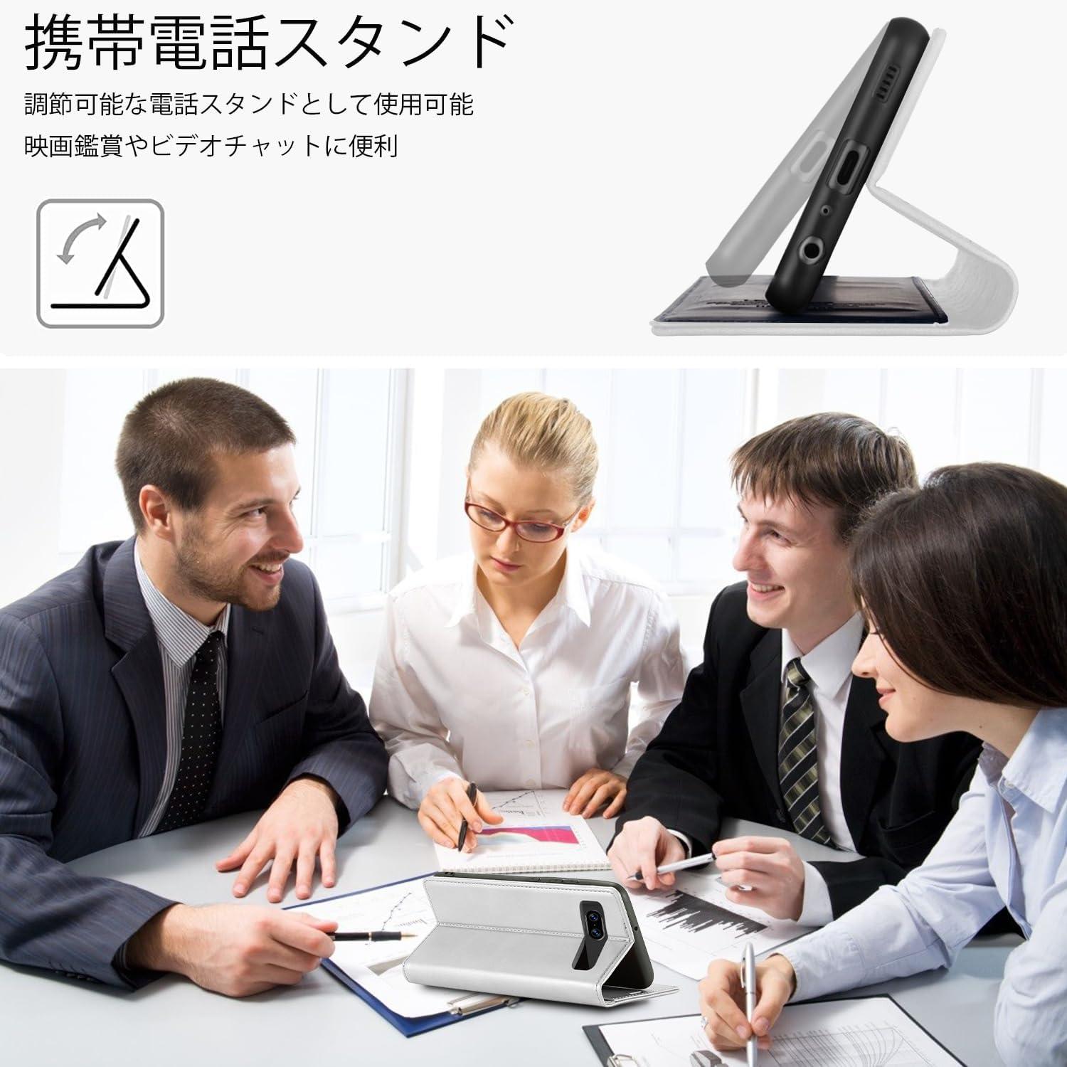 Samsung S24 Plus Handyhülle Leder mit Schutzfolie - Flip Wallet