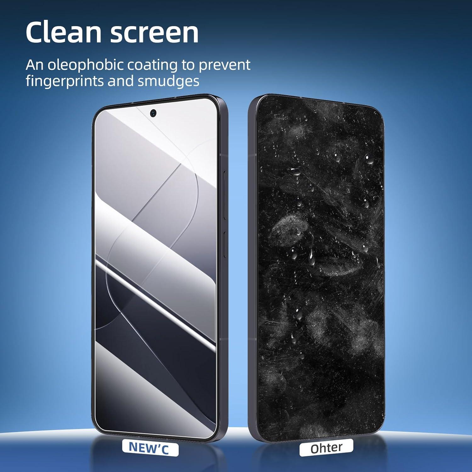 Panzer Schutzglas Xiaomi 14 (6,36 Zoll) 3er Pack 9H Härte Ultra-klar