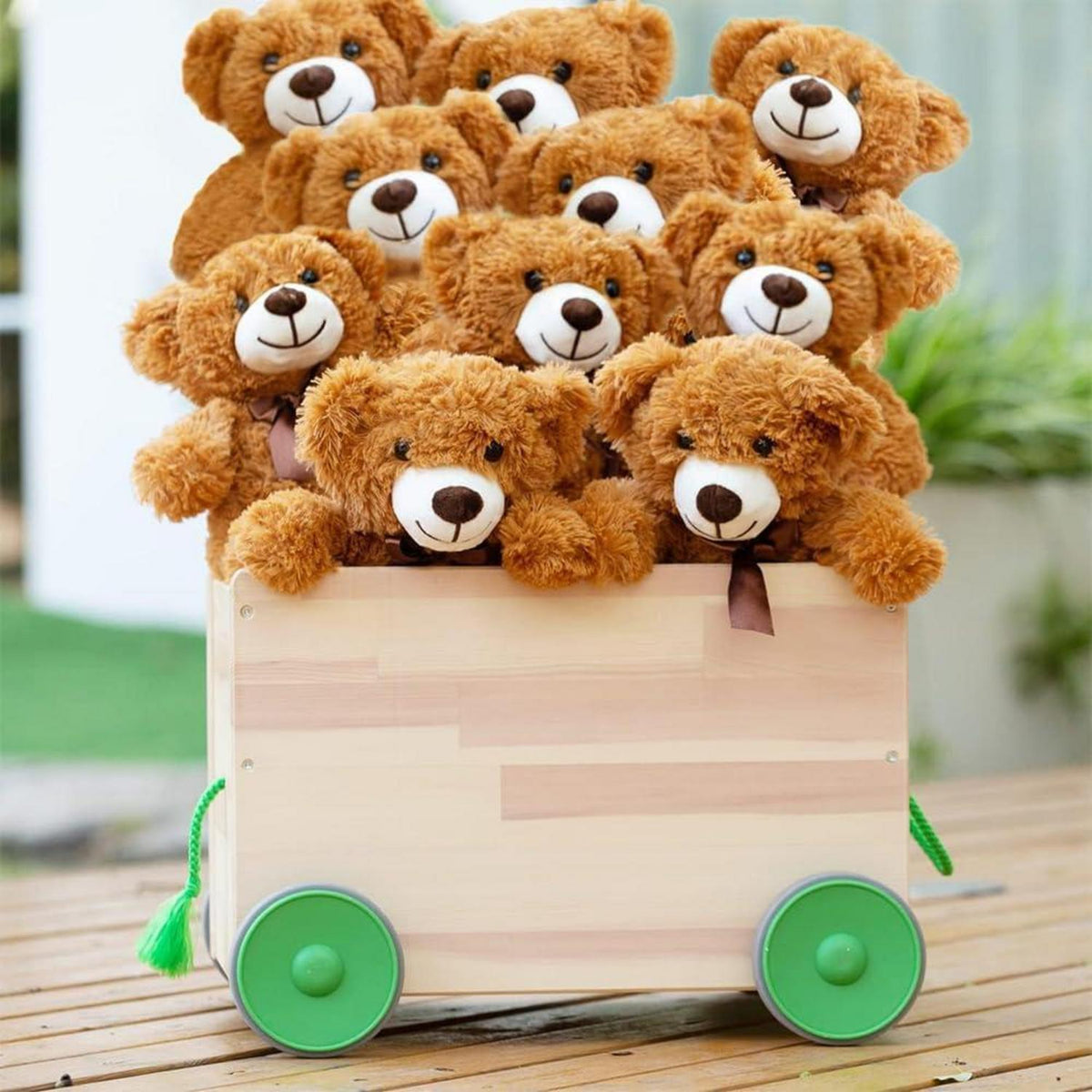 13,5 Zoll Teddybär Plüschtier – Braun, 10er Pack
