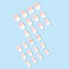24 Stück Weiß Pink Einfarbig Künstliche Nägel Zum Aufkleben