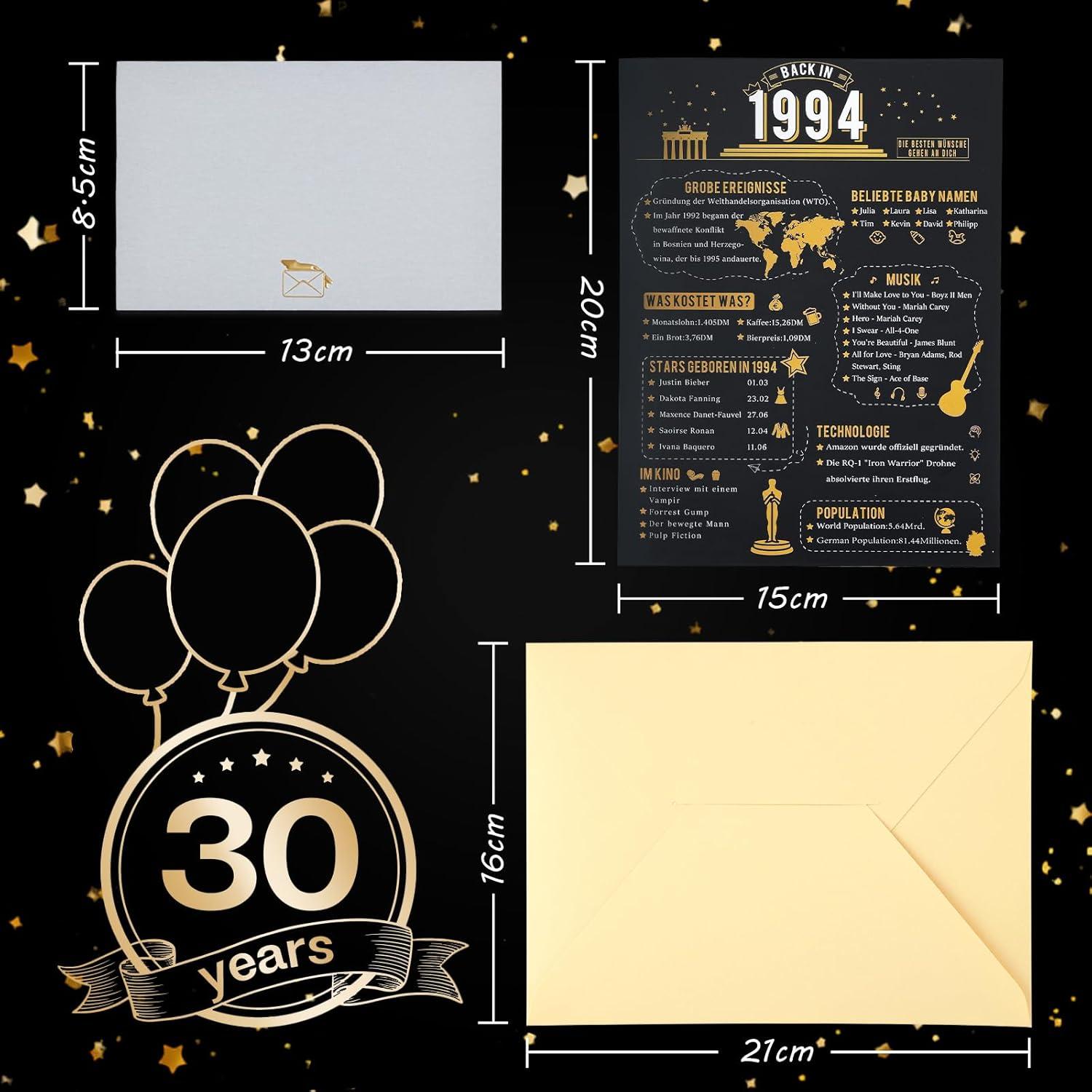 Joyoldelf 3D Pop Up Geburtstagskarte 30. Jahrgang 1994 Geschenk