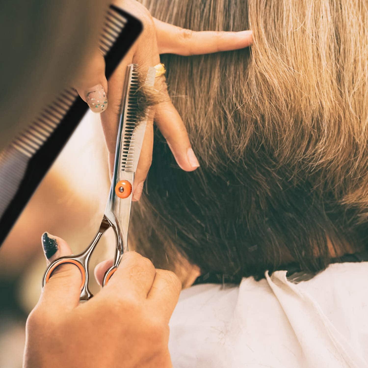 Professionelles Haarschneide-Set 6 Zoll effilierschere Haar Friseur Orange