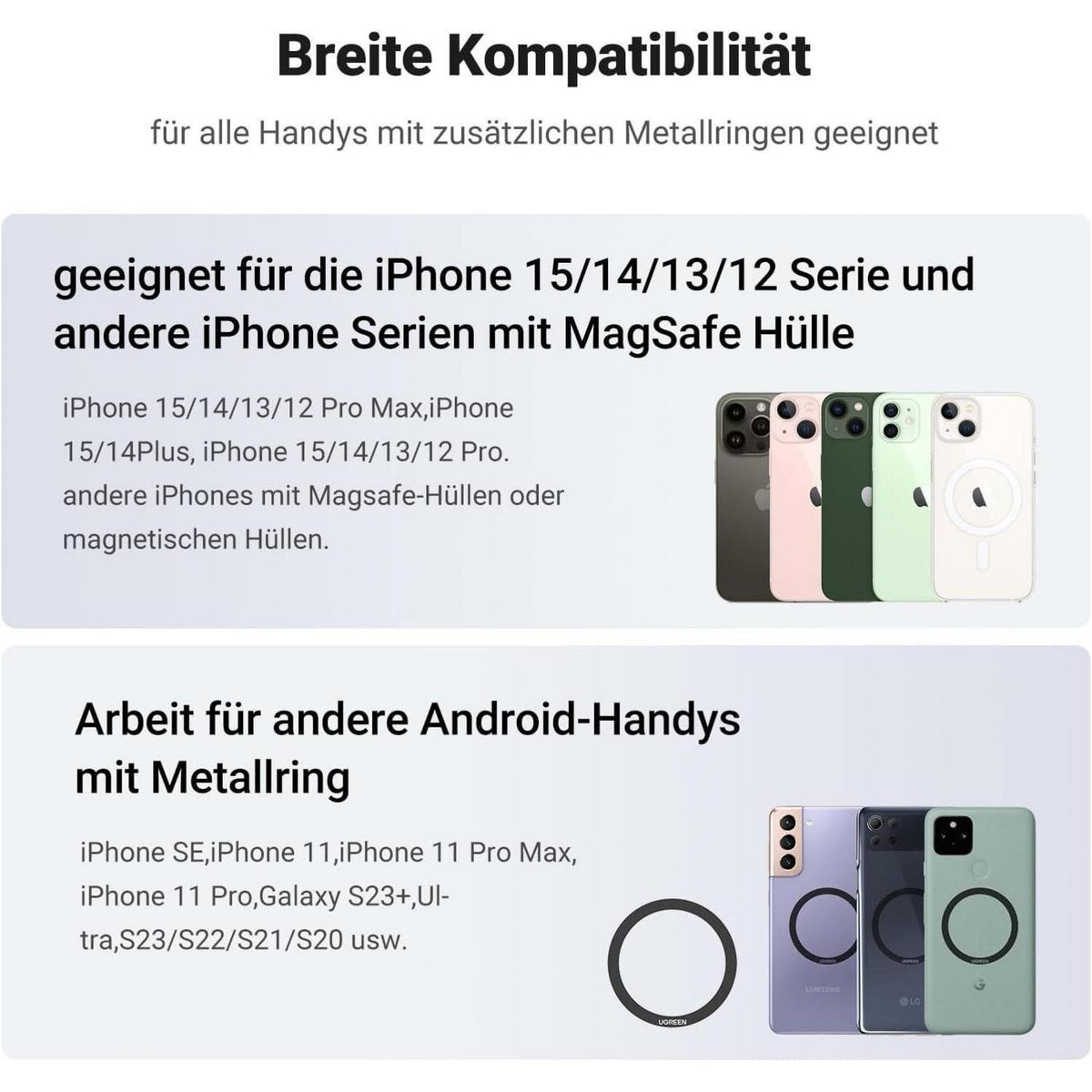 Magnetischer Handy Ständer – Faltbar & Verstellbar für iPhone & Android