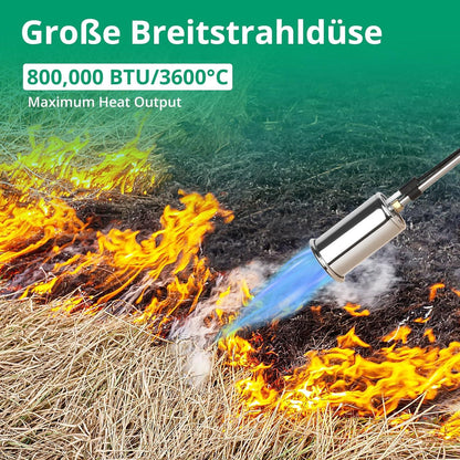 Hochleistungs-Propan Unkrautbrenner 800.000 BTU Garten Bedachung