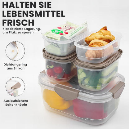 Bugucat Vorratsdose Set 5-teilig Stapelbare Frischhaltebehälter