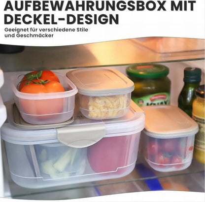Vorratsdose mit Deckel 2400ML Frischhaltedose stapelbar 5PCS Multifunktionsbox