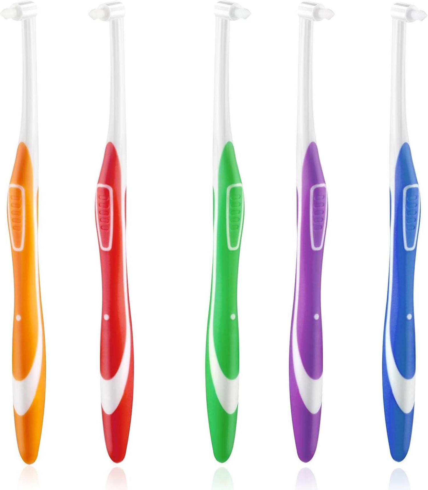 5er Set Tuft Zahnbürste Einbüschelbürste Getuftet Bürste Dentalpflege