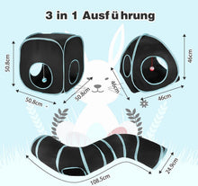 3-in-1 Katzentunnel Outdoor Interaktiv Faltbar Rascheltunnel