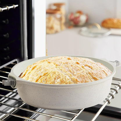 Induktion Antihaft Bratpfanne mit Deckel, Keramik