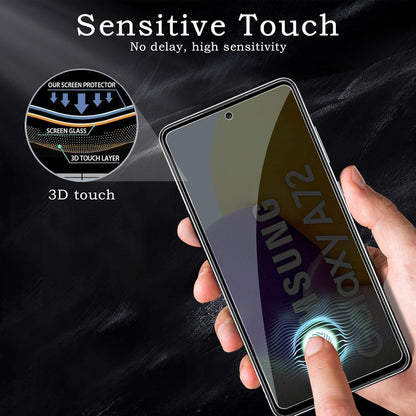 2er Pack Samsung Galaxy A72/A71/A73 Sichtschutzfolie - Anti-Spy Panzerglas, 9H Härte, Bläschenfrei
