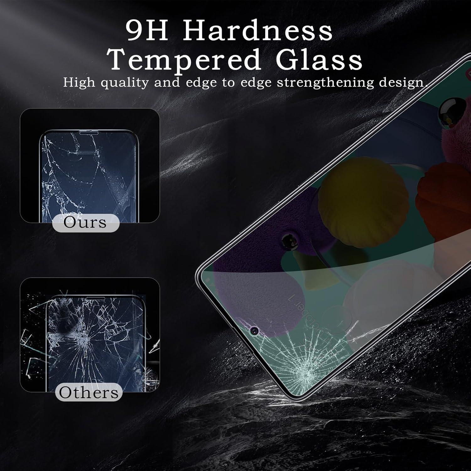 2er Pack: Samsung Galaxy A51/A52/A53 Sichtschutzfolie 9H HD
