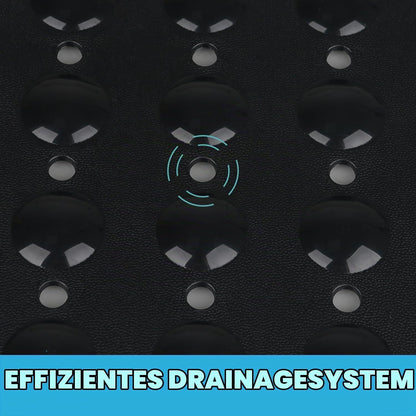 Rutschfeste Duschmatte 80x80 cm – Schwarz für Senioren