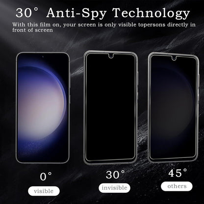 2x S22/S23 Samsung Galaxy Sichtschutz Anti-Spy Folie 9H Blickschutz