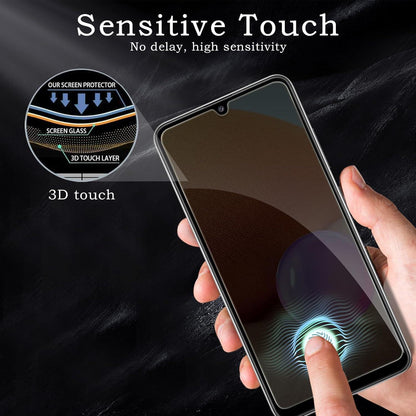 2x Samsung Galaxy A32 5G Sichtschutzfolie, 9H Glas, Anti-Spionage, Fingerabdruck-resistent