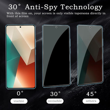 2x Sichtschutz Xiaomi Redmi Note 13 Anti-Spy Panzerfolie 9H Härte