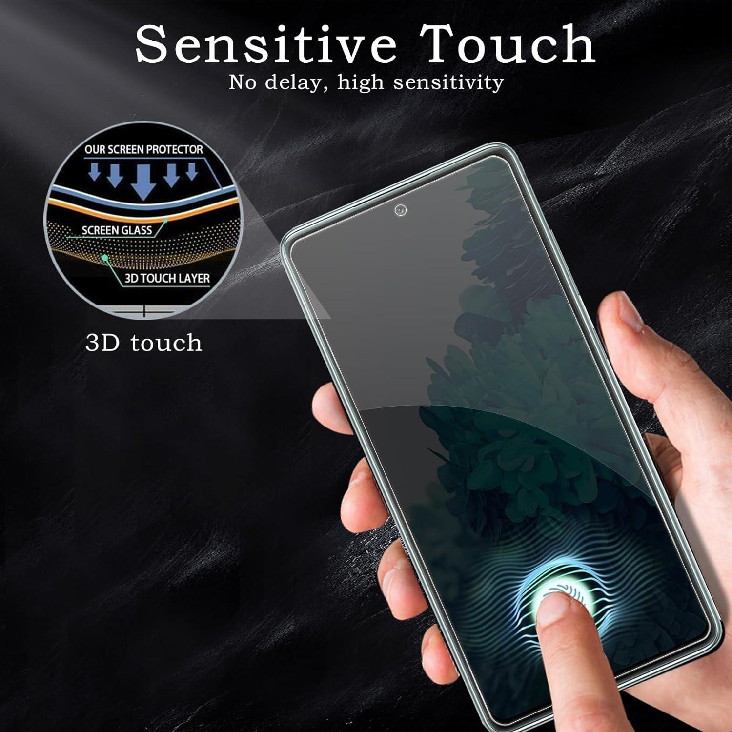 2er Pack Samsung Galaxy S20 FE Sichtschutzfolie mit Kameraschutz - Anti-Spy Glasfolie, HD Blickschutz, 9H Härte