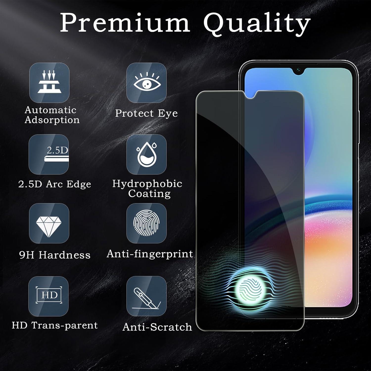 Sichtschutz Samsung Galaxy A05s Anti-Spy Glas 9H Härte