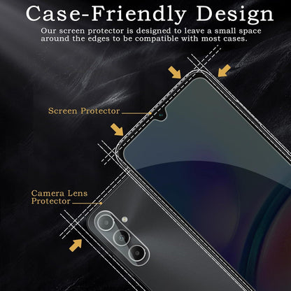 2x Sichtschutz Panzerglasfolie für Samsung Galaxy A05s Anti-Spy 9H Härte