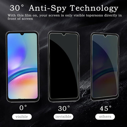 2x Sichtschutz Panzerglasfolie für Samsung Galaxy A05s Anti-Spy 9H Härte
