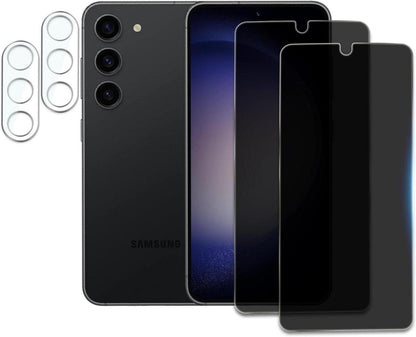 Sichtschutz Samsung Galaxy S23 Schutzfolie Kameraschutz 2er Set