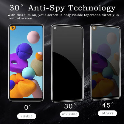 2x Sichtschutz & Kameraschutz für Samsung Galaxy A21s, Anti-Spy, HD Folie