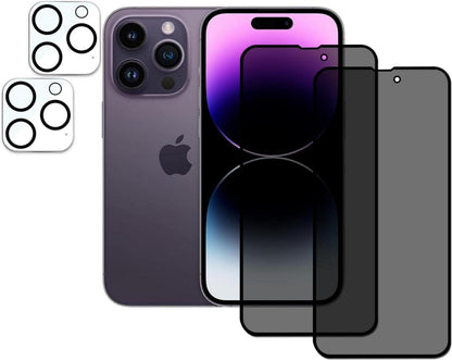 Sichtschutz & Kameraschutz für iPhone 14 Pro max, Anti-Spy, 9H
