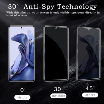 2er Set Sichtschutz und Kameraschutz für Xiaomi 11T/11T Pro, Anti-Spy HD