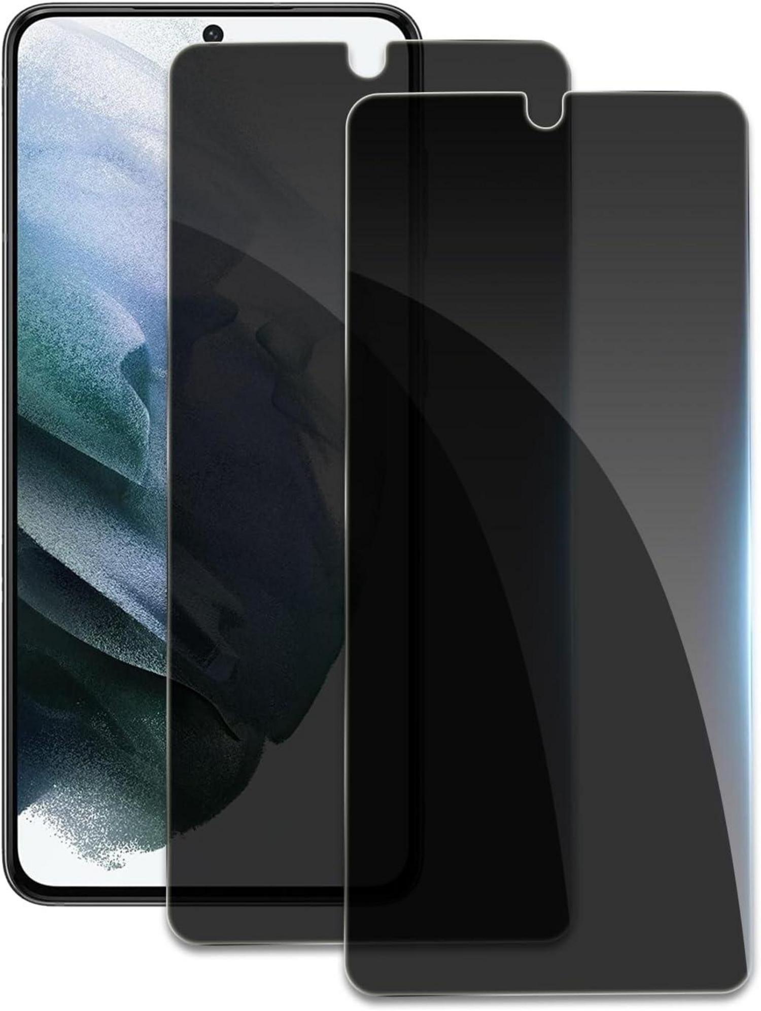 Sichtschutzfolie Samsung Galaxy S21 2er Set Anti-Spy Panzer Glasfolie