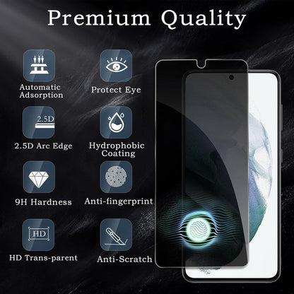 Sichtschutzfolie Samsung Galaxy S21 2er Set Anti-Spy Panzer Glasfolie
