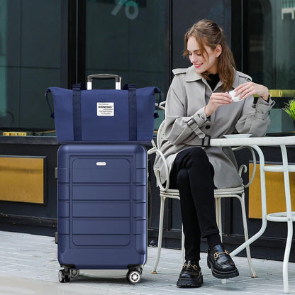 SHOWKOO Koffer Klein Hartschale Leicht ABS+PC TSA-Schloss 4