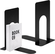 Buchstütze Metall 2er Pack Schwarz 80x70x130mm Organizer Kinder Schule
