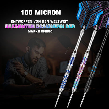 Profi Dartpfeile 90% Wolfram Metallspitze Stahl 16-28g 3er Set